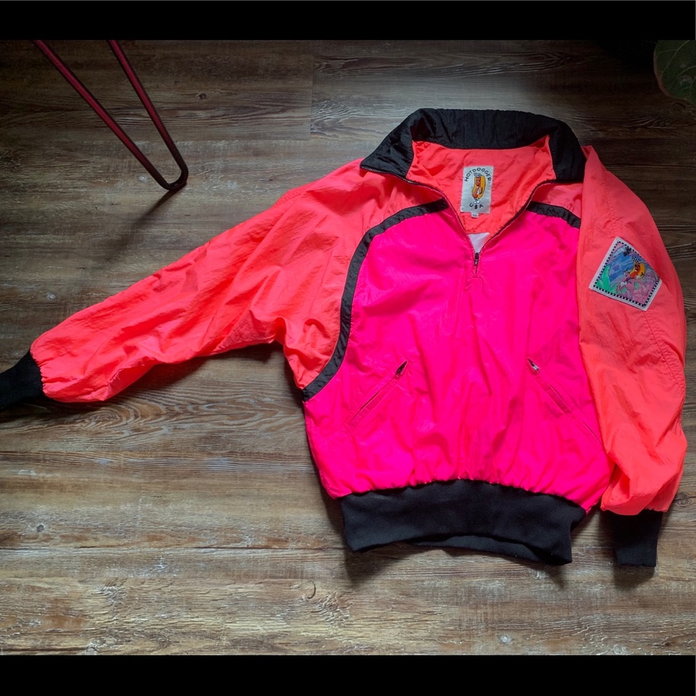 Vintage 1980’s Hotdogger Neon Windbreaker